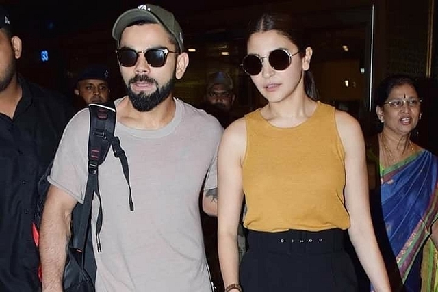 Indian cricketer Virat Kohli and wife Anushka Sharma @viratfamily/Facebook