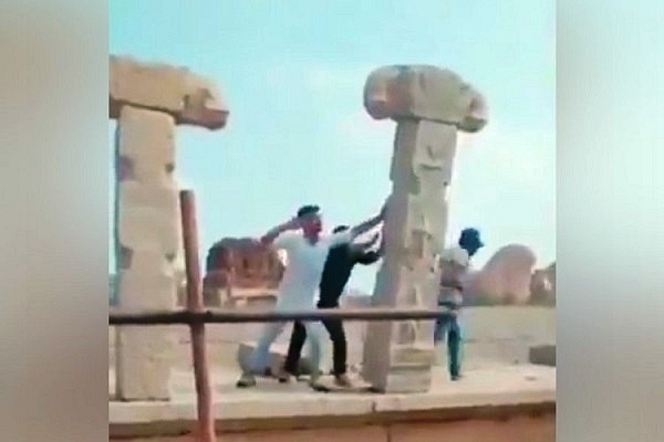 Miscreants Who Vandalised Heritage Hampi Structures Made To Re-Erect Them; Slapped With Rs 70,000 Fine Each