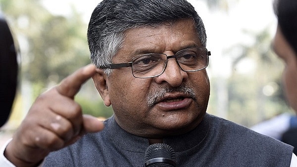 Union Law Minister Ravi Shankar Prasad (Sonu Mehta/Hindustan Times via Getty Images)