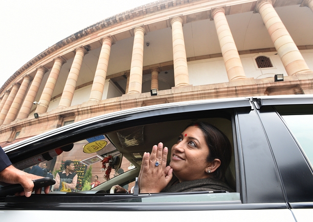 Union Textiles Minister Smriti Irani (Photo by Arvind Yadav/Hindustan Times via Getty Images)