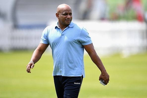 Sri Lankan cricketing legend Sanath Jayasuriya, who was recently accused of corruption (Photo by Gareth Copley/Getty Images)