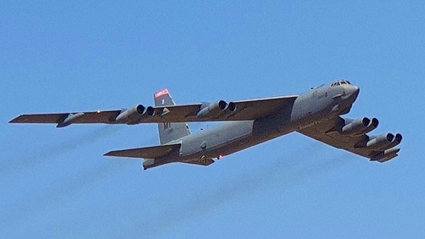 A B-52 Stratofortress Bomber in Bengaluru (Representative image) (@livefist/Twitter)