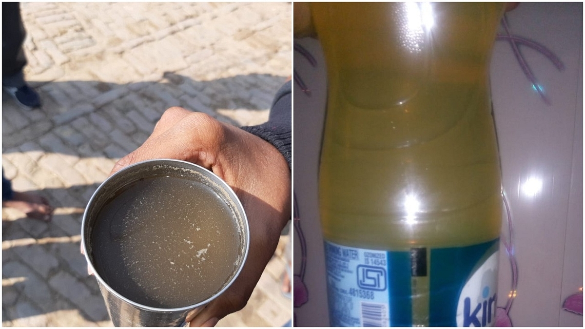 Water samples from Kaul (left) and Allipur (<i>Swarajya</i>)