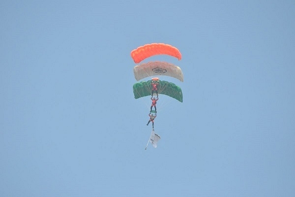 Still from the parajump (@IAF_MCC/Twitter)