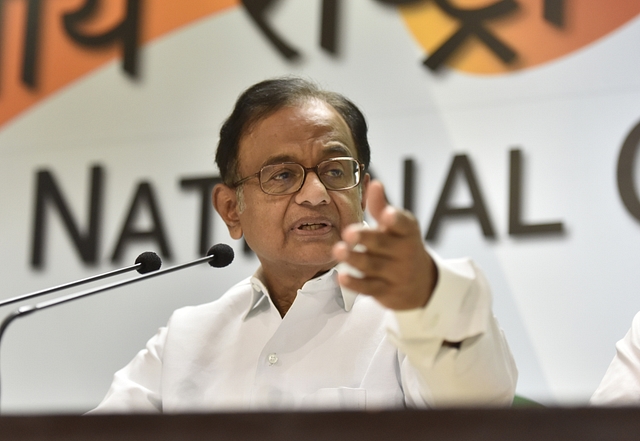 P Chidambaram (Photo by Sanjeev Verma/Hindustan Times via Getty Images)