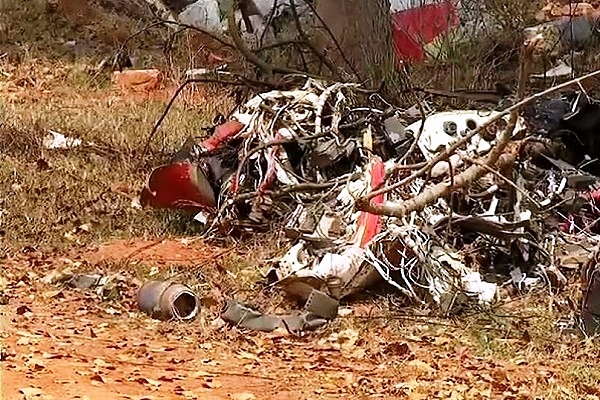 One of the crashed planes (@ANI/Twitter)