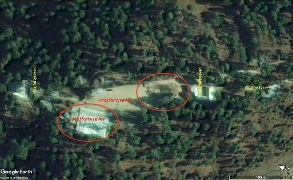 Possible site of target area in Balakot (@rajfortyseven/Twitter)