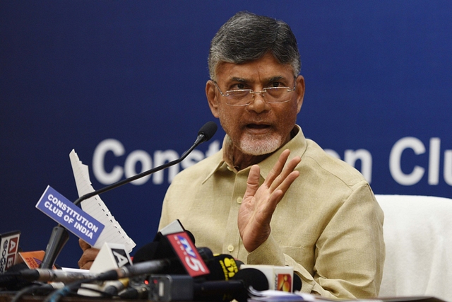 Andhra Pradesh CM Chandrababu Naidu (Photo by Raj K Raj/ Hindustan Times via Getty Images)