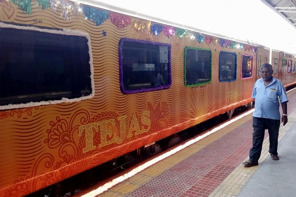 In Pictures: After Vande Bharat, Most Luxurious Indian Railways Train Madurai-Chennai Tejas Express Flagged Off