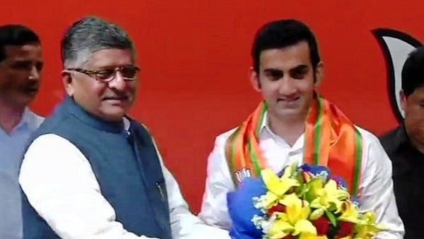 Gautam Gambhir joining the BJP (@ANI/Twitter)