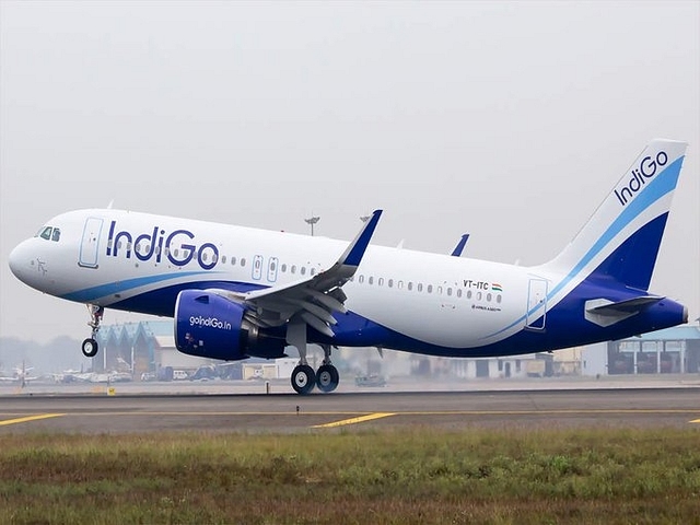 Representative image of an IndiGo aircraft (@esynckumar/Twitter)