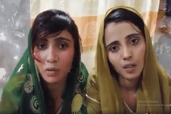 The abducted Hindu girls. (@PHS.Welfare.Trust/Facebook)