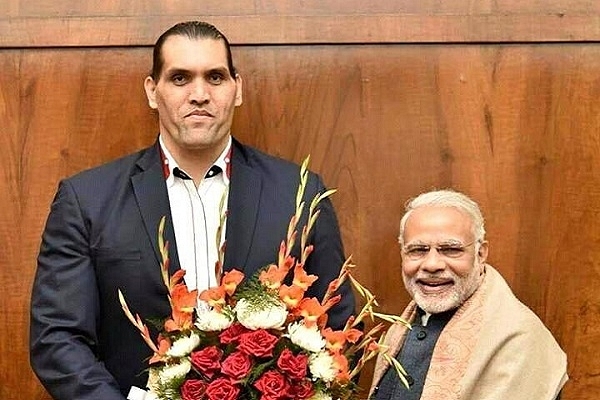 Great Khali meeting Prime Minister Modi&nbsp;