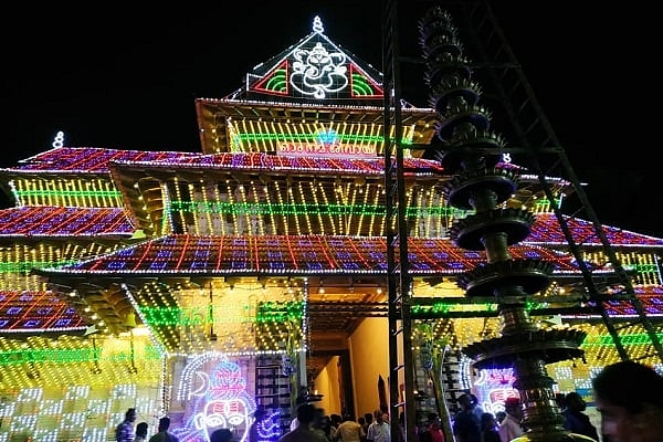 A view of the Thrissur Pooram exhibition in 2018