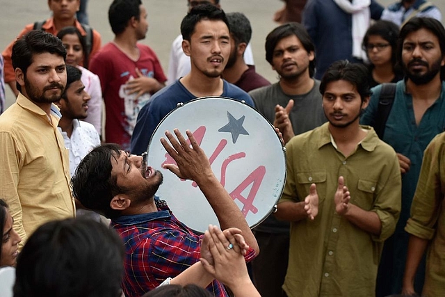 Scene from JNU (Vipin Kumar/Hindustan Times via Getty Images)&nbsp;