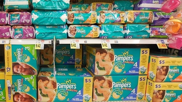 Pampers diapers at a supermarket. (Wikimedia Commons)