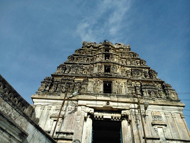 The Main Gopura of the Yoga Narasimhaswamy Devasthana, Melukote.&nbsp;