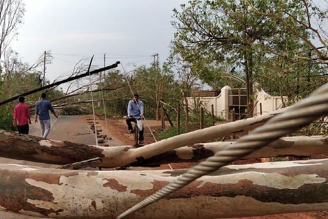 Trail of devastation by the cyclone Fani (@dillip79/Twitter)