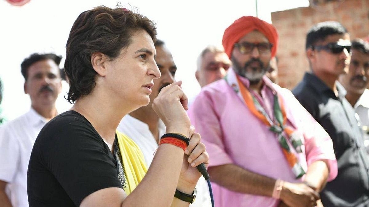 Congress General Secretary Priyanka Gandhi Vadra  (image via @IYC_UPWest/Twitter)