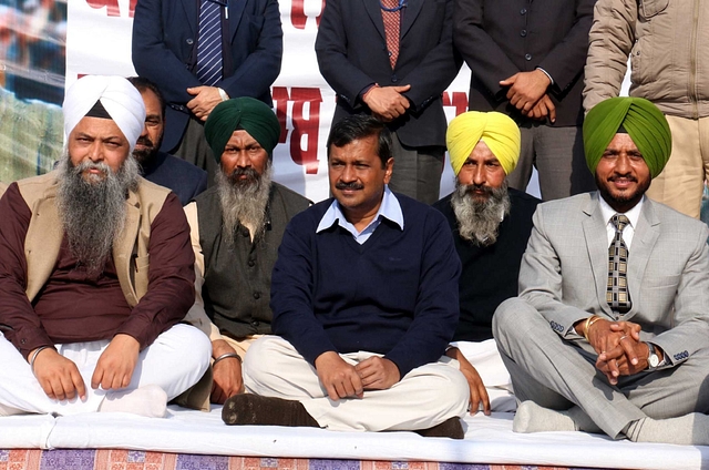 AAP convener Arvind Kejriwal campaigning in Punjab (Photo Credit: Sanjeev Kumar/Hindustan Times via Getty Images)