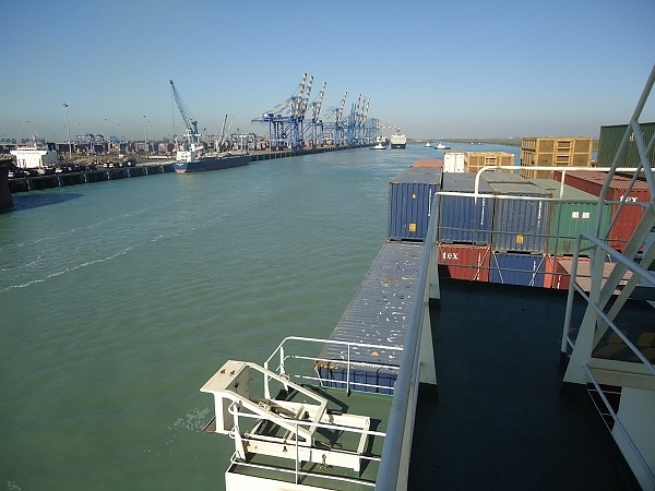 Adani’s Mundra port in Gujarat. (Wikimedia Commons)