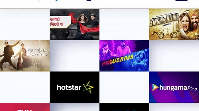 The service is priced at Rs 250 monthly and will offer content from OTT apps like Hotstar, Eros Now, SunNXT, Hungama Play on a single subscription fee. (image via Facebook)