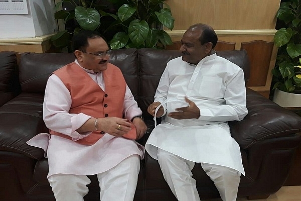 Om Birla With BJP’s working President JP Nadda (@ombirlakota/Twitter)