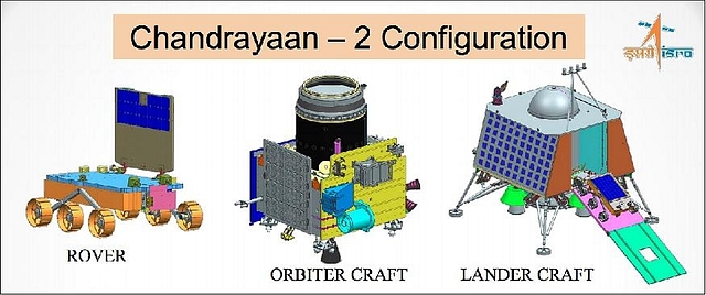 Orbiter, lander and rover which form the Chandrayaan-2 spacecraft. 