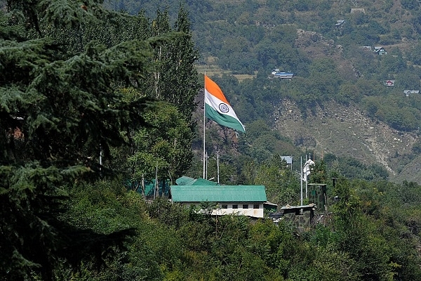 The national flag at Uri HQ of the Indian Army (TAUSEEF MUSTAFA/AFP/Getty Images)