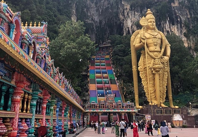 Spectacular Murugun statue at Batu Cave, a Hindu shrine, in Gombak, Malaysia (Source: @RobinKemperASCE/Twitter)