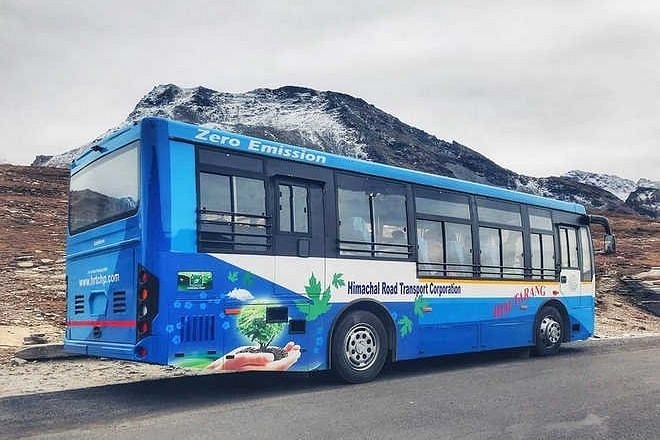 Tourists Can Now Enjoy Electric Bus Service To Rohtang Pass As BRO Restores Manali-Leh Highway