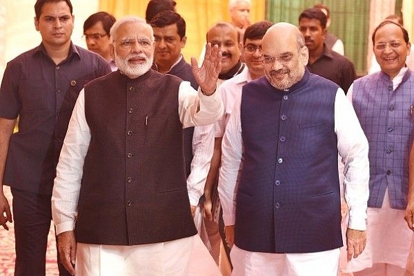 Prime Minister Narendra Modi and Union Home Minister Amit Shah (Raj K Raj/Hindustan Times via Getty Images)