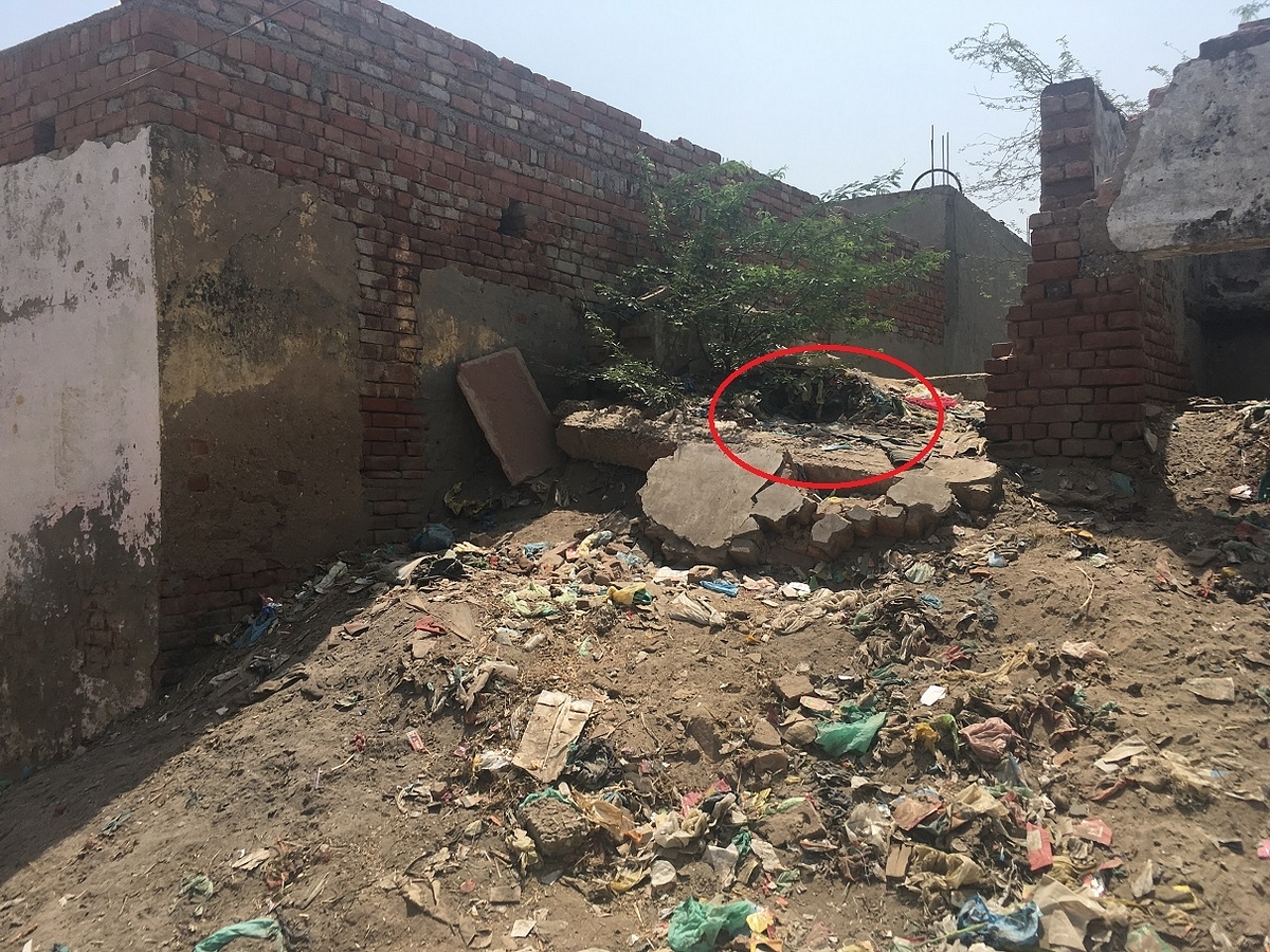 The garbage dump located right outside Jahid’s house and a few metres from Aslam’s