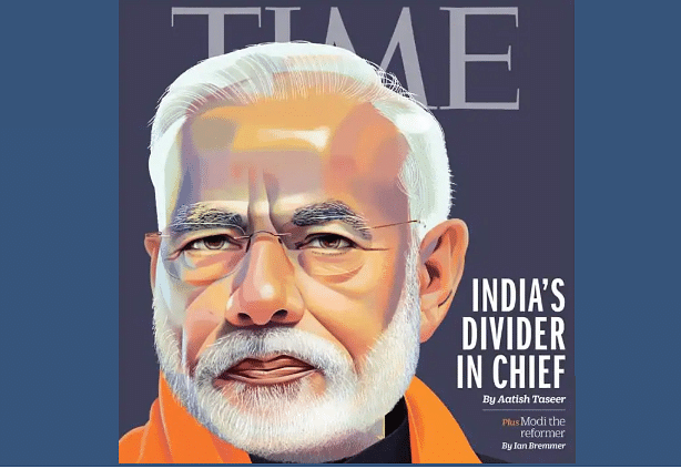 Time cover showing PM Modi as a divider in chief