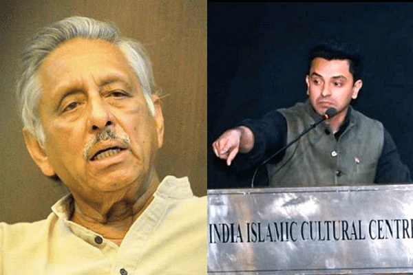 Mani Shankar Aiyar - left, Tehseen Poonawalla - right