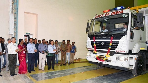 Chandryaan-2 flagged off from ISRO satellite center in Bengaluru. (image via @pallavabagla/Twitter)&nbsp;