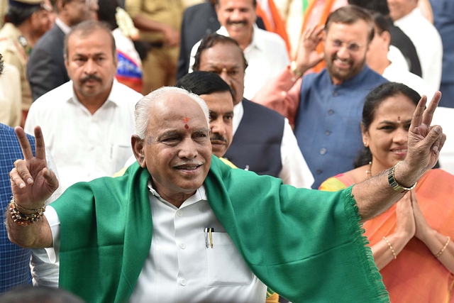 B S Yeddyurappa. (Arijit Sen/Hindustan Times via GettyImages)