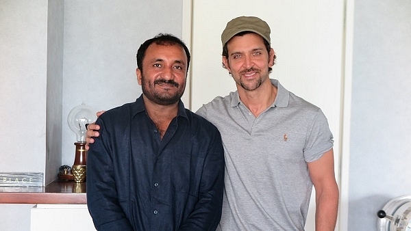 Anand Kumar with Hrithik Roshan. (image via Anand Kumar/Facebook)