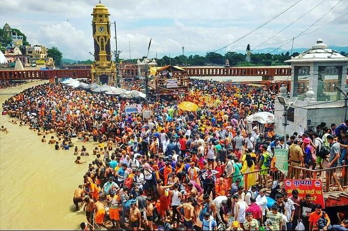 In Pictures: Over 3 Crore Pilgrims Reach Haridwar As Part Of Ongoing Kanwar Yatra