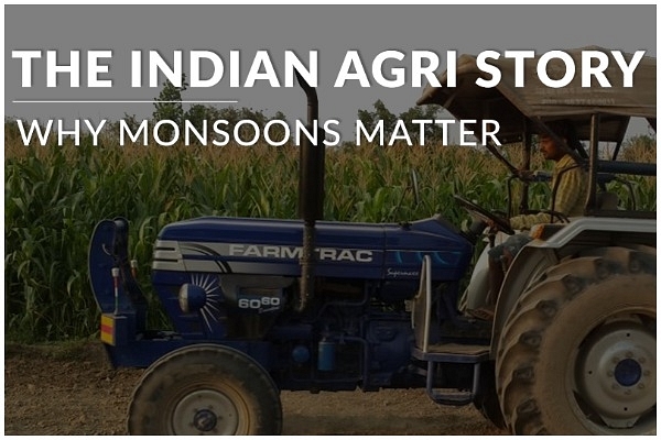 A tractor in an agricultural field.&nbsp;