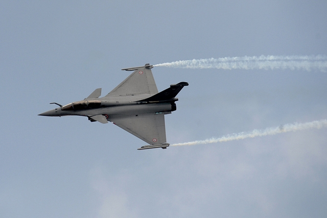 A Rafale fighter during Aero India 2017 (MANJUNATH KIRAN/AFP/Getty Images)