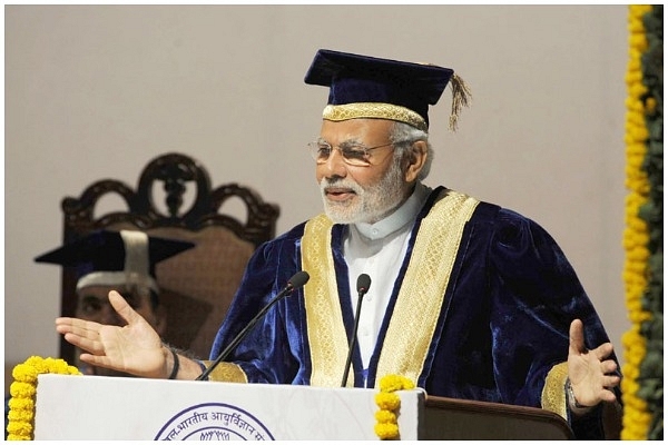 Prime Minister Narendra Modi at a convocation ceremony