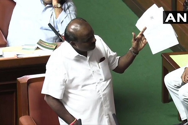 Karnataka Chief Minister H D Kumaraswamy (@ANI/Twitter)