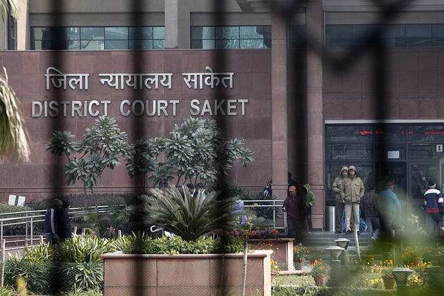 Saket District Court in New Delhi, India. (M Zhazo/Hindustan Times via Getty Images)