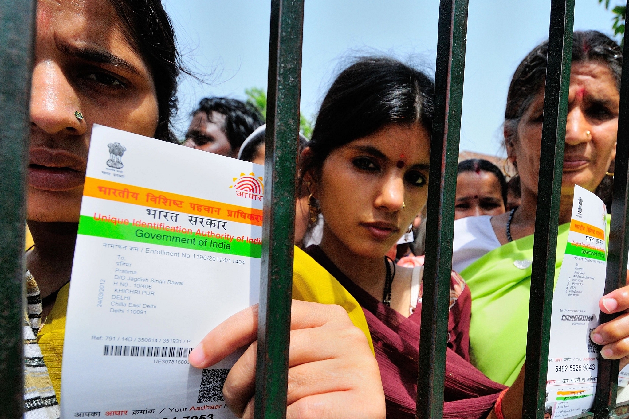 A camp for Aadhaar Card in New Delhi. (Priyanka Parashar/Mint via Getty Images)&nbsp;