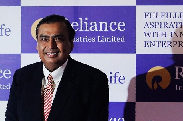 Reliance Industries chairman Mukesh Ambani.