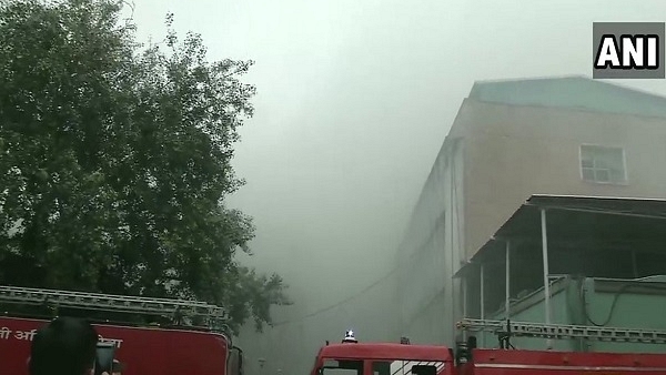 After receiving a call at around 4.50 pm, the Delhi Fire services sent 34 fire engines the spot. (image via ANI/Twitter)