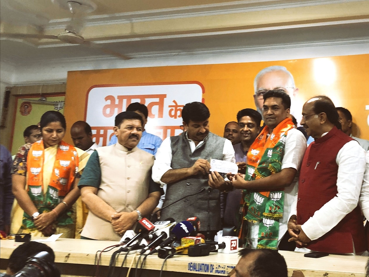 Former Delhi Minister And Disqualified AAP MLA Kapil Mishra, AAP’s Women Wing Chief Join BJP in Delhi
