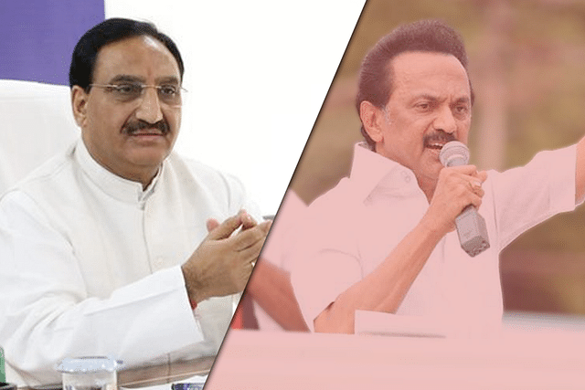 Ramesh Pokhriyal Nishank and MK Stalin