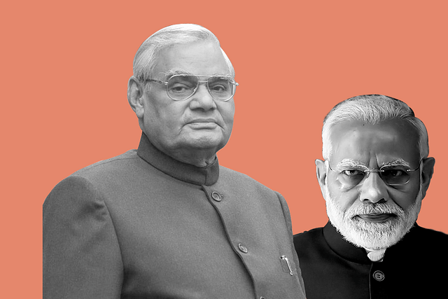 Atal Bihari Vajpayee and Narendra Modi.